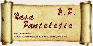 Maša Pantelejić vizit kartica